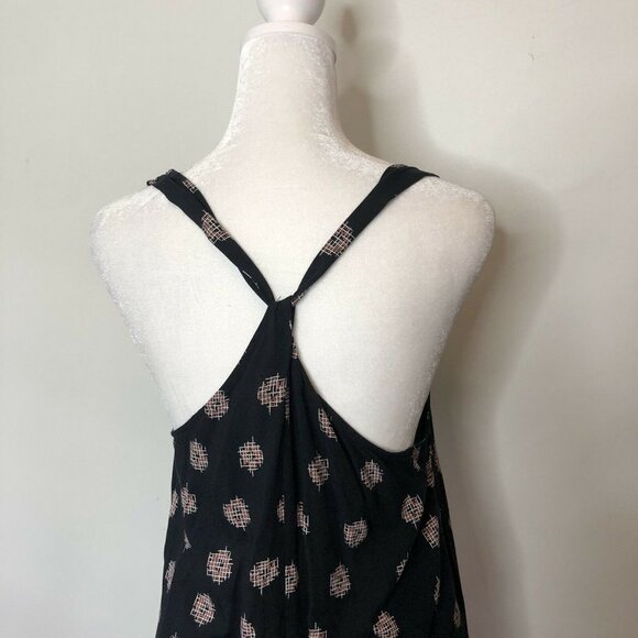 GAP Size S Black Maxi Dress Sleeveless Twist Back - Picture 5 of 8